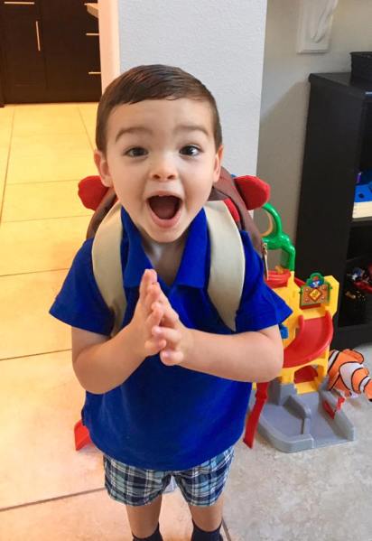 Barclay first day of preschool