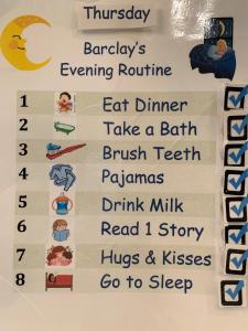 Barclay's Evening Routine